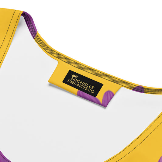 Yellow Bloomer Mini Dress