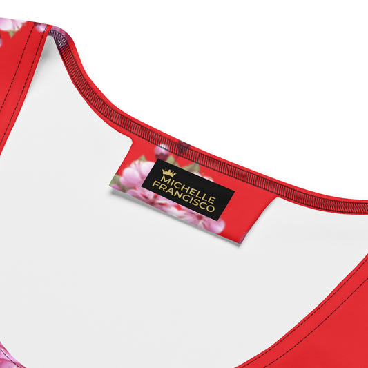 The Pink Butterfly Mini Dress