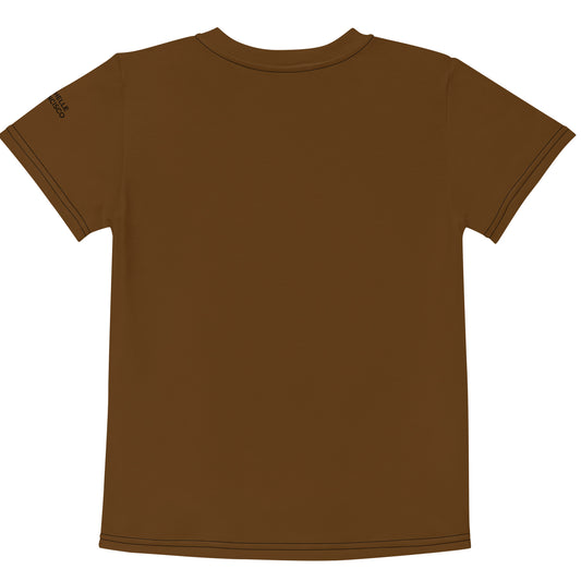 Brown Kids Crew Neck T-shirt