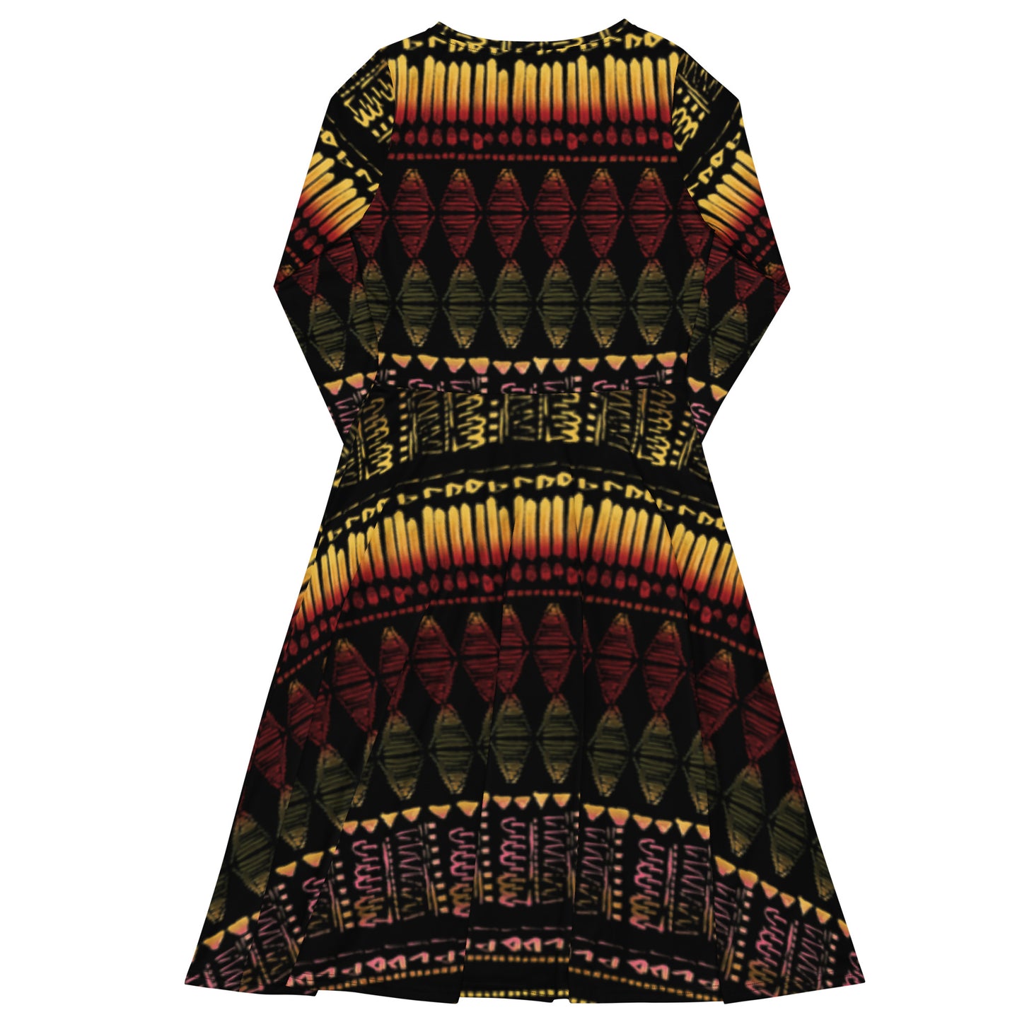 Ancient Long Sleeve Midi Dress