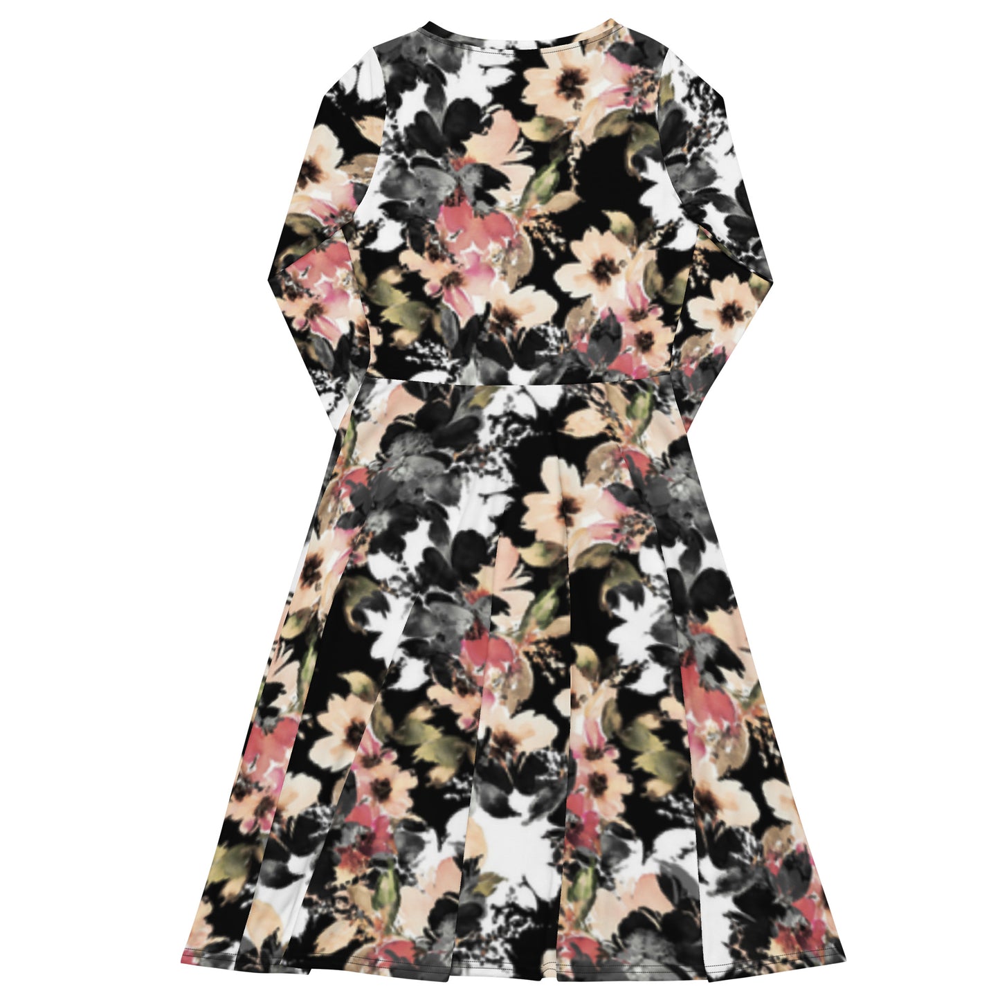 Live Life In Full Bloom Long Sleeve Midi Dress