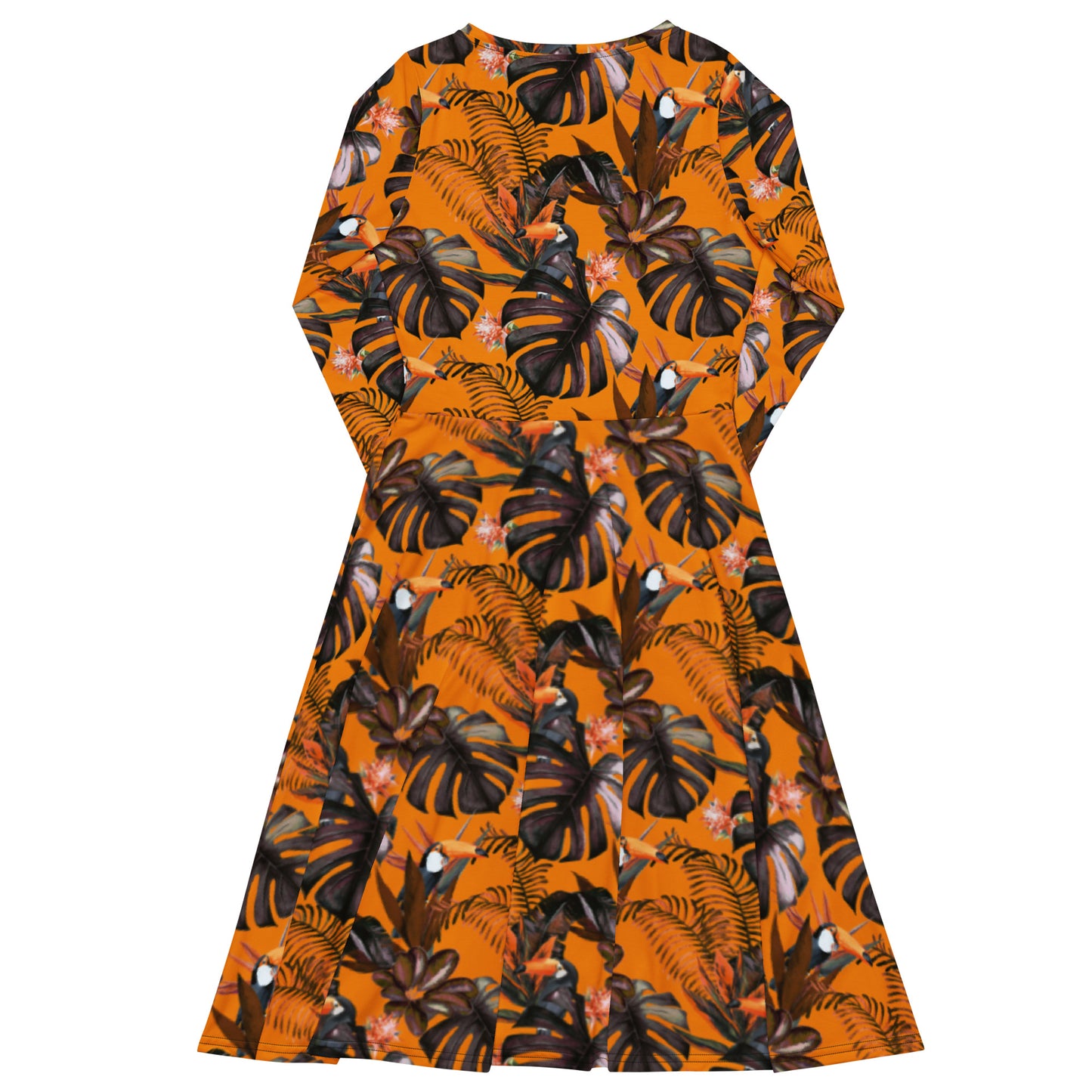 Monstera Long Sleeve Midi Dress - Michelle Francisco
