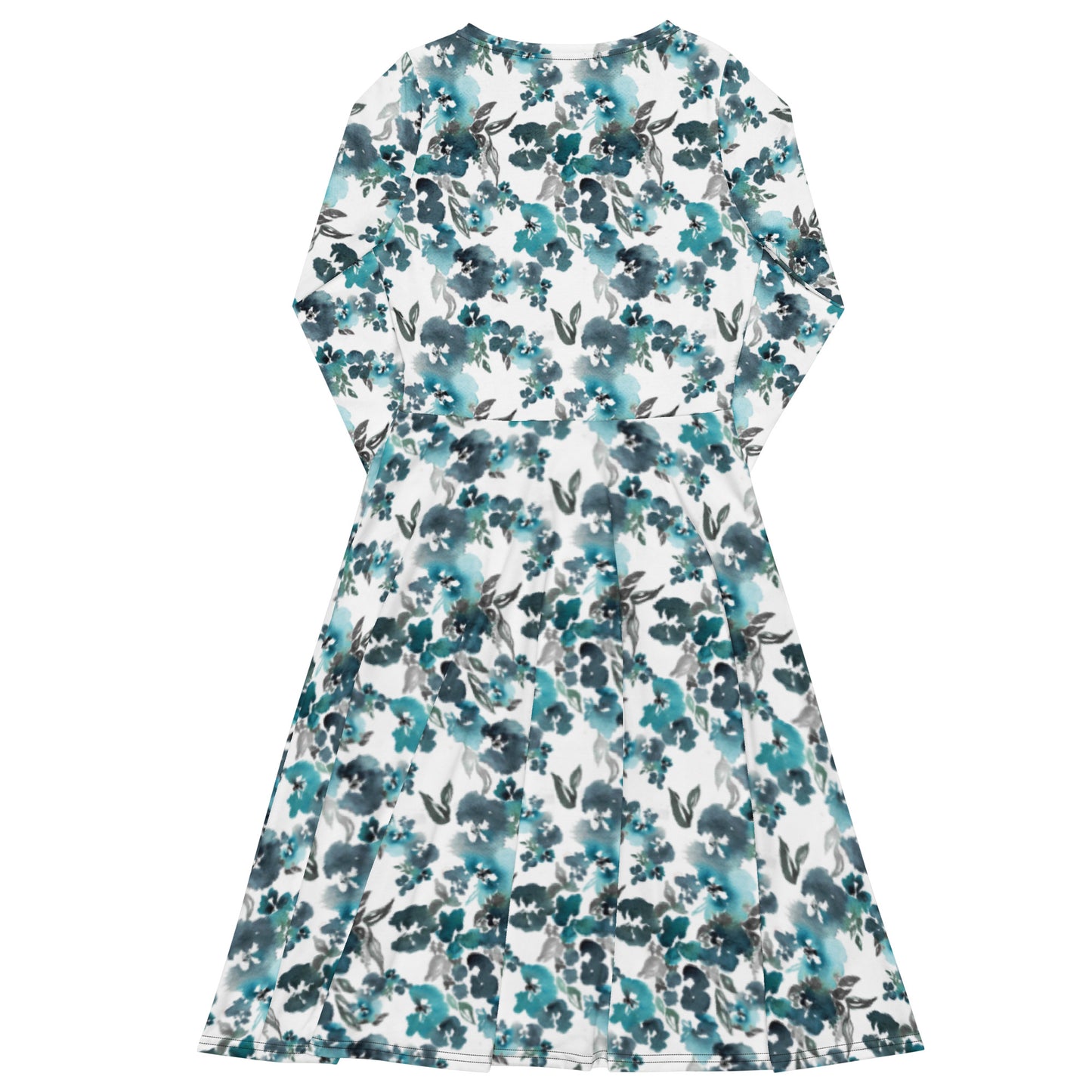 Happy Life Long Sleeve Midi Dress