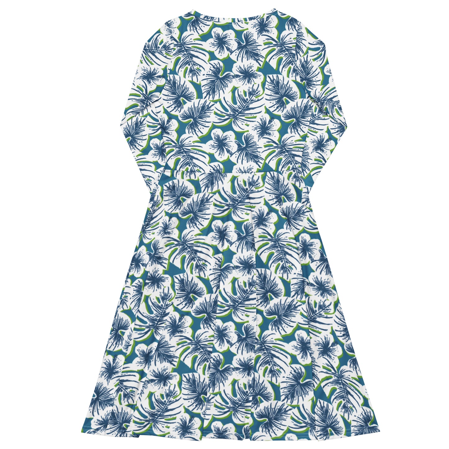 Garden Long Sleeve Midi Dress