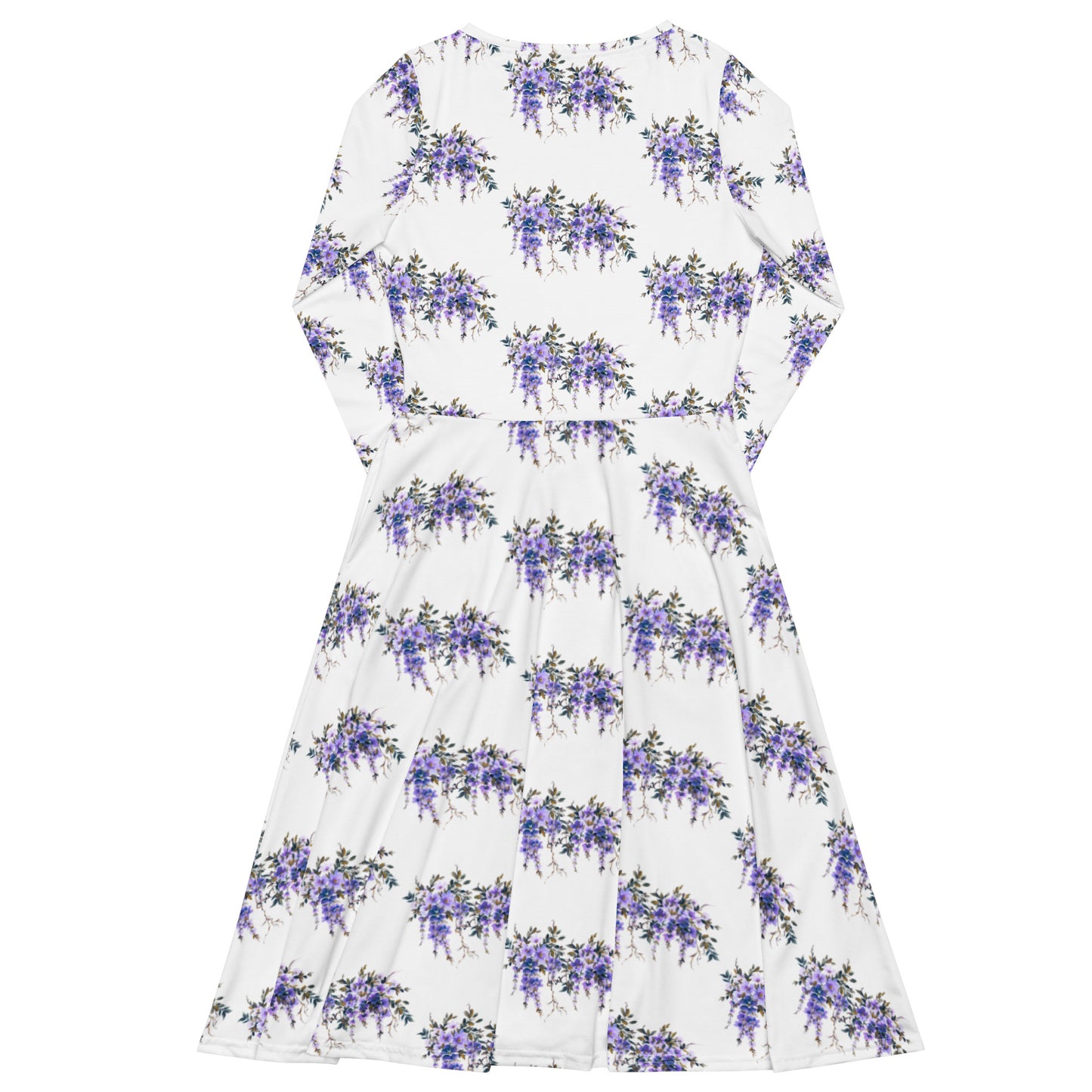 Chic Long Sleeve Midi Dress