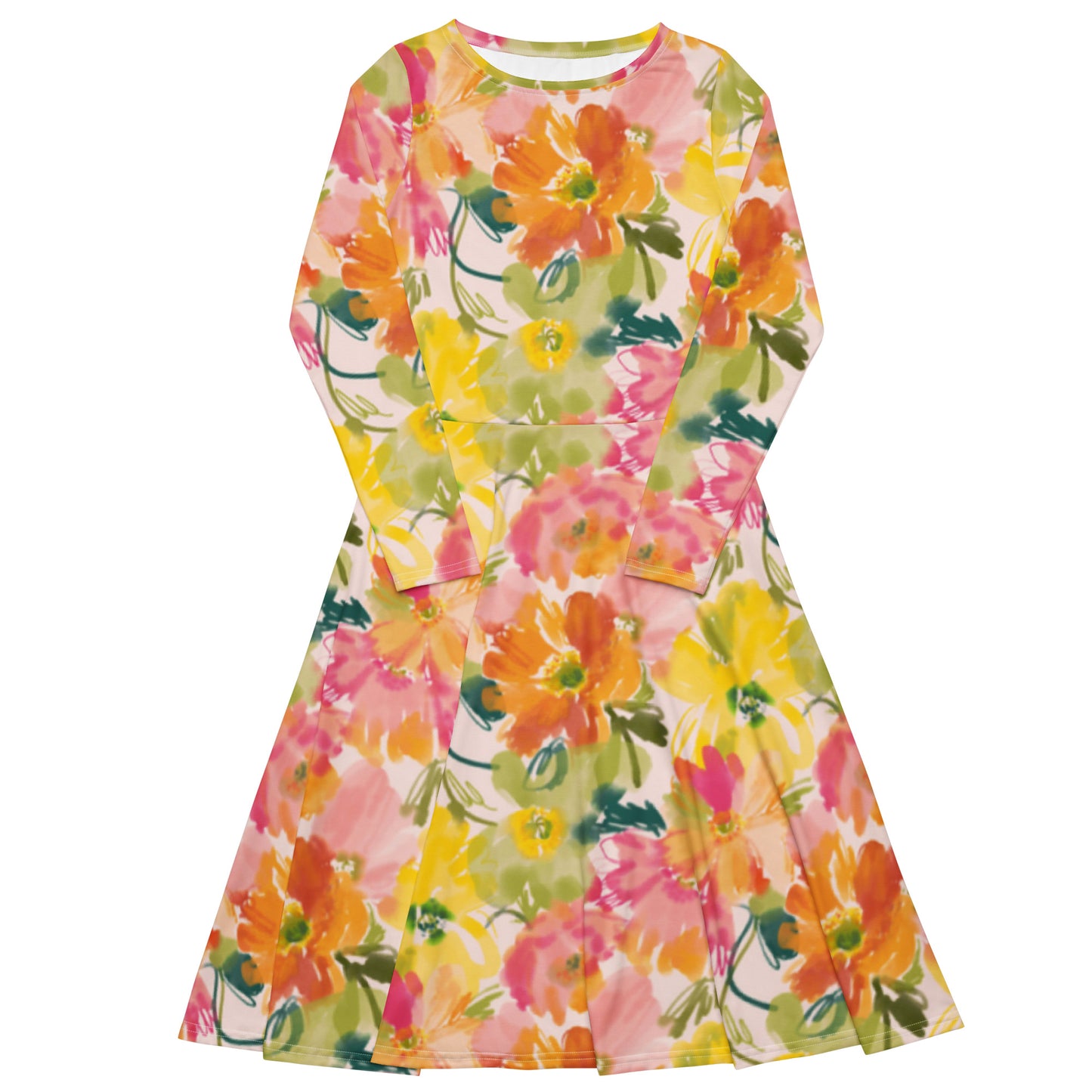 Beautiful Life Long Sleeve Midi Dress