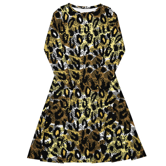 Focused Long Sleeve Midi Dress - Michelle Francisco