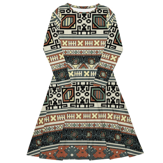 Find Your Fire Long Sleeve Midi Dress - Michelle Francisco