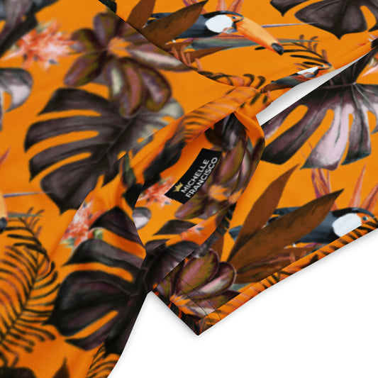 Monstera Long Sleeve Midi Dress - Michelle Francisco