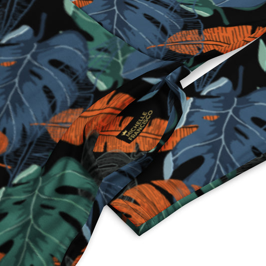 Monstera Lover Long Sleeve Midi Dress - Michelle Francisco