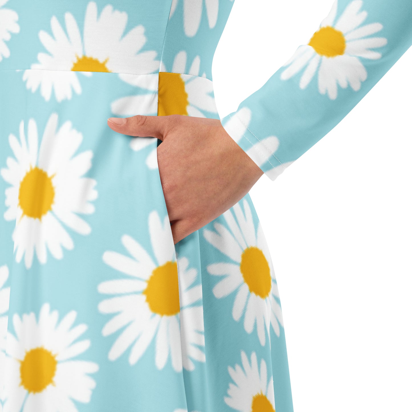 Spring Long Sleeve Midi Dress