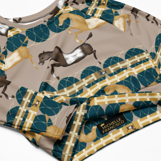 Come My Way Long-sleeve Crop Top - Michelle Francisco