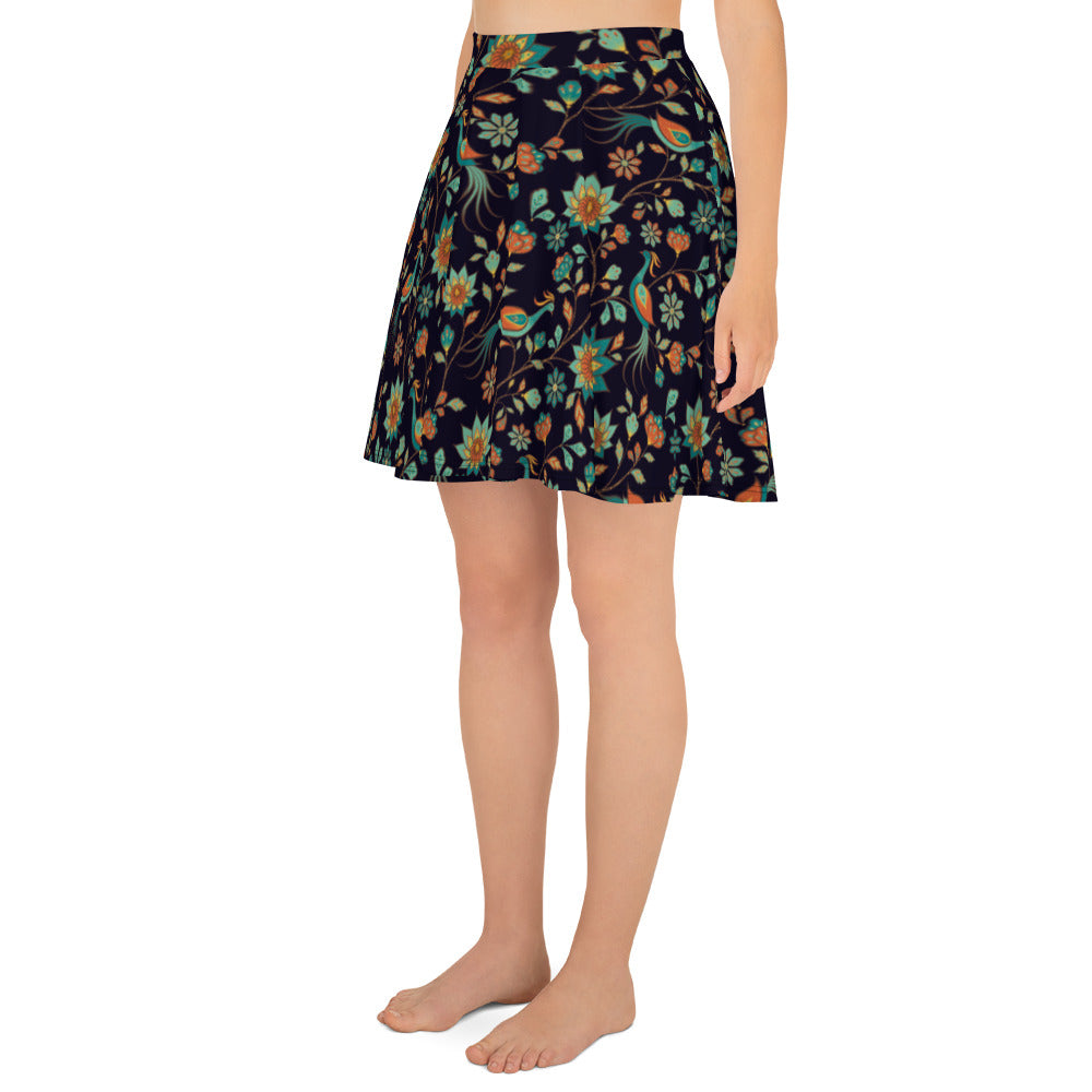 Peacock Skater Skirt - Michelle Francisco