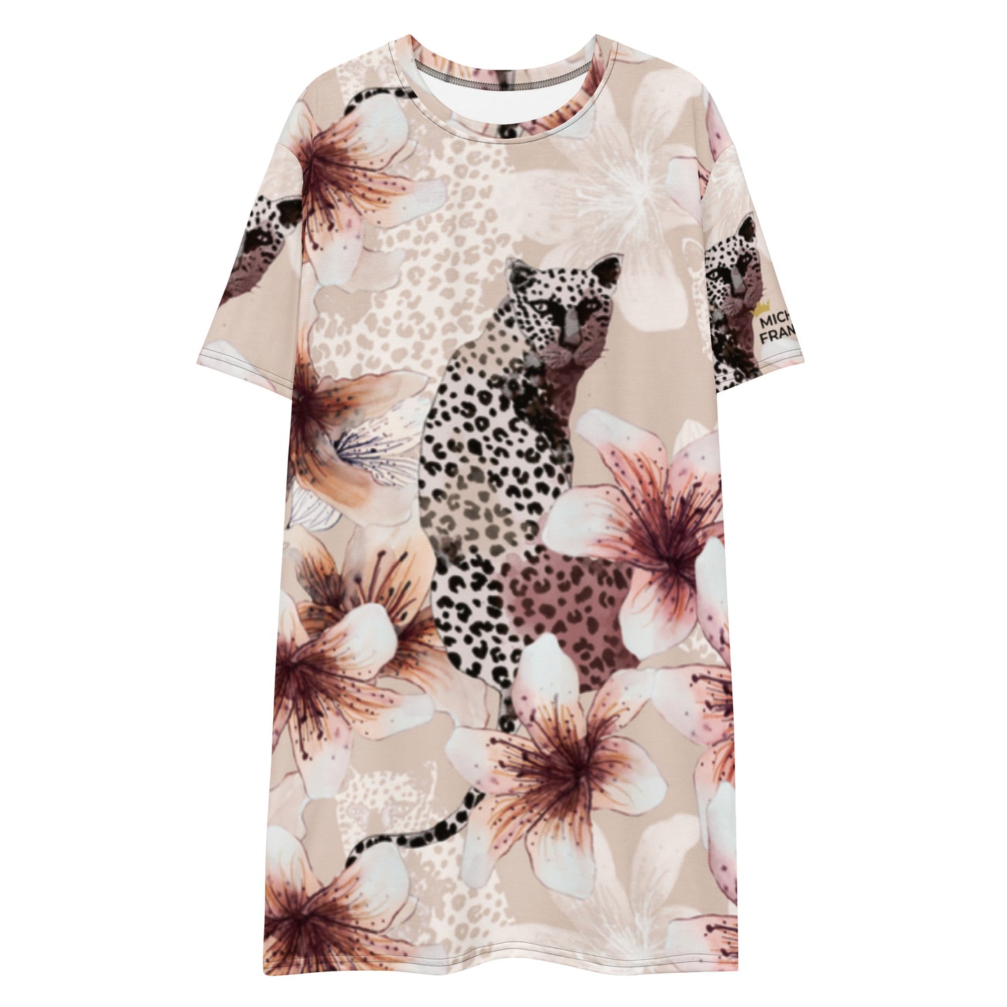 Leopard T-shirt Dress
