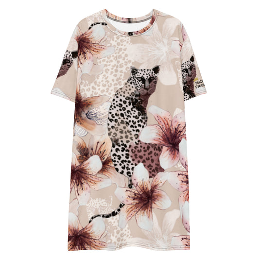Leopard T-shirt Dress - Michelle Francisco