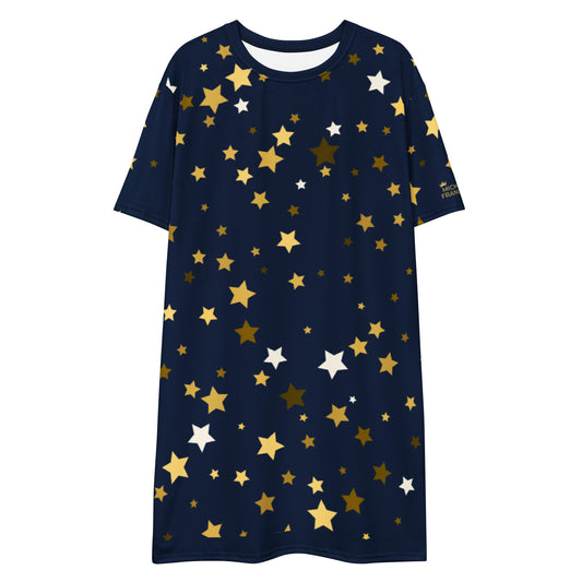 Stars Navy T-shirt Dress - Michelle Francisco