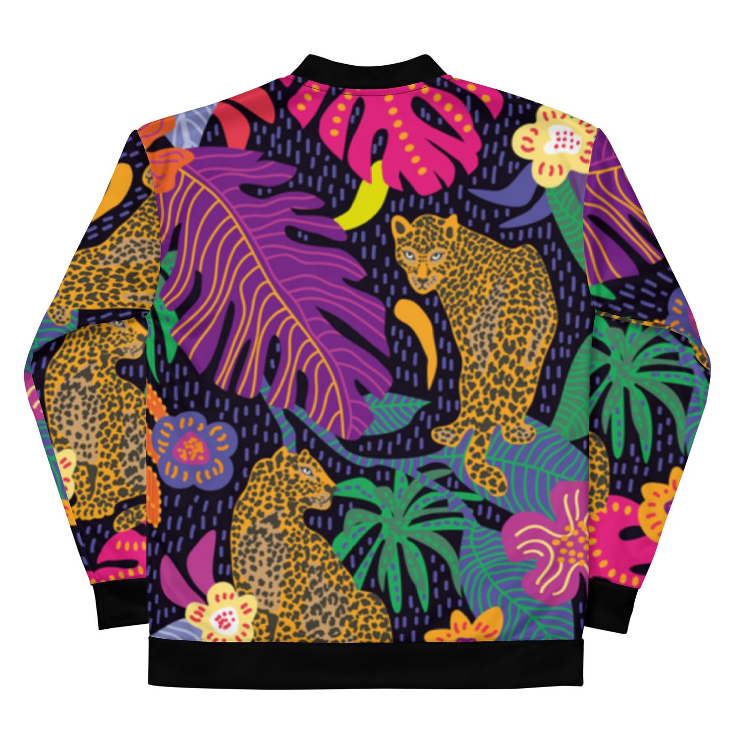 Colorful Jungle Bomber Jacket (Unisex)