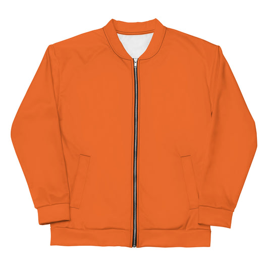 Orange Bomber Jacket (Unisex) - Michelle Francisco