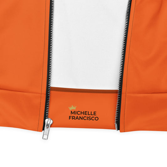 Orange Bomber Jacket (Unisex) - Michelle Francisco