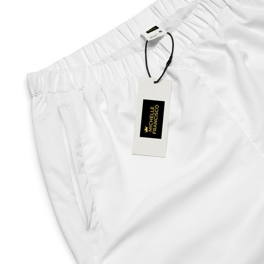 Men's White Track Pants