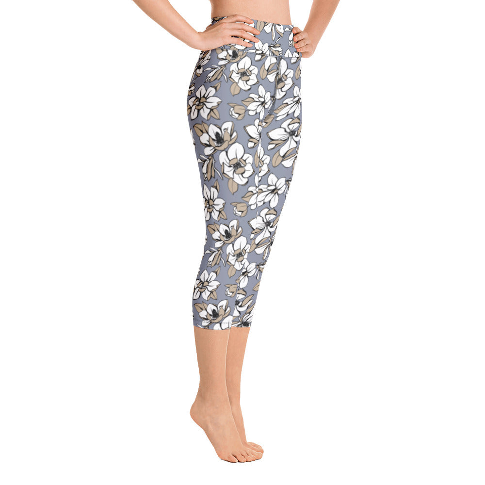 Flower Lover Yoga Capri Leggings