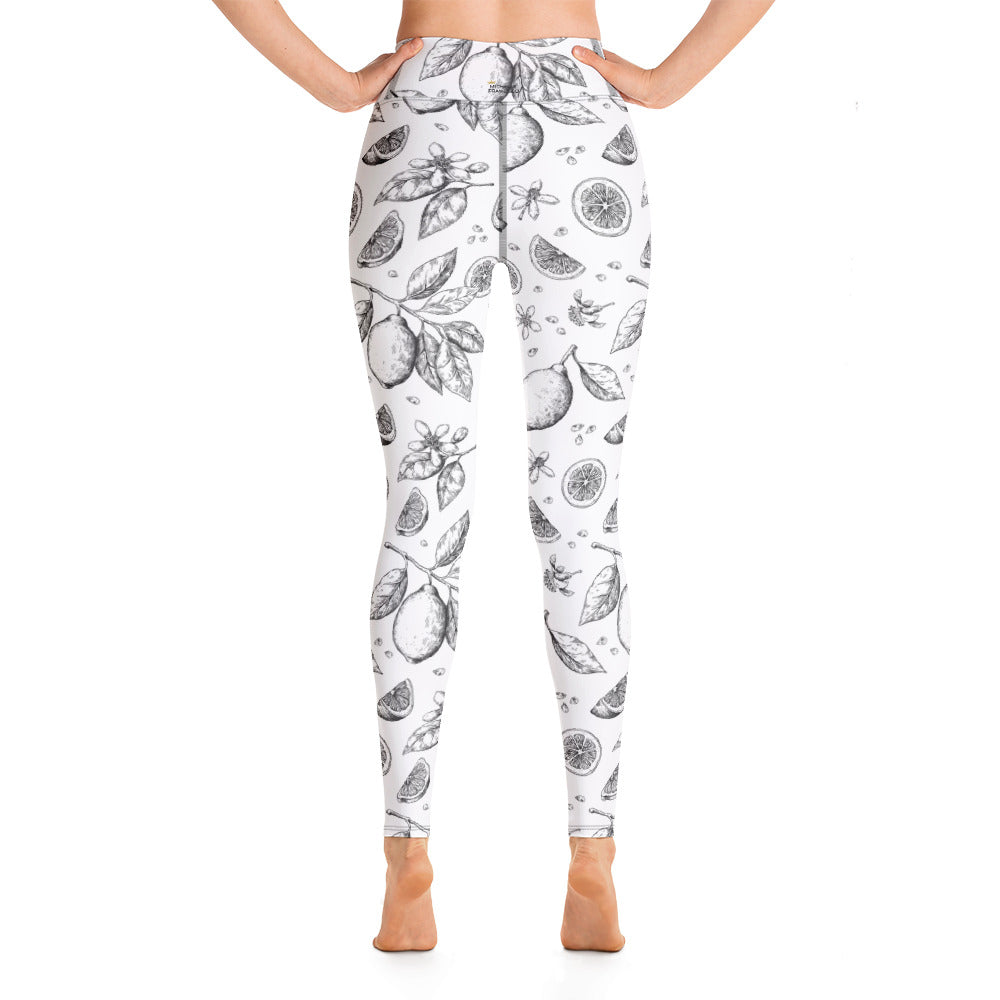 Black Citrus Yoga Leggings