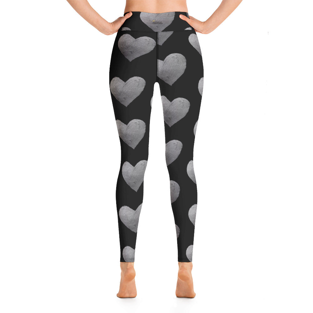 Silver Hearts Yoga Leggings