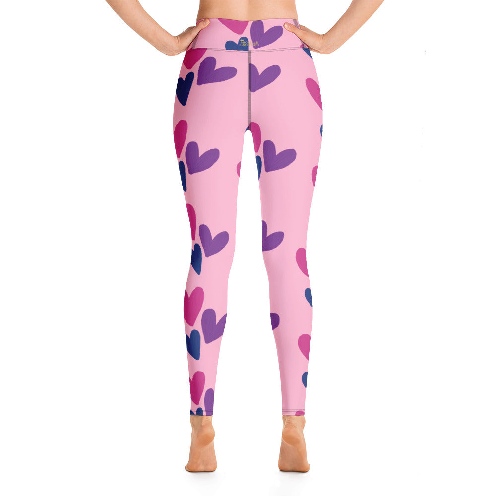 Triple Hearts Yoga Leggings