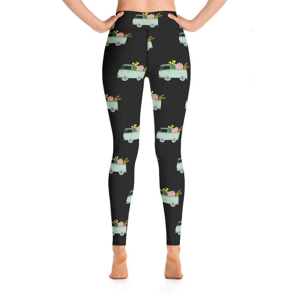 Flower Truck Yoga Leggings
