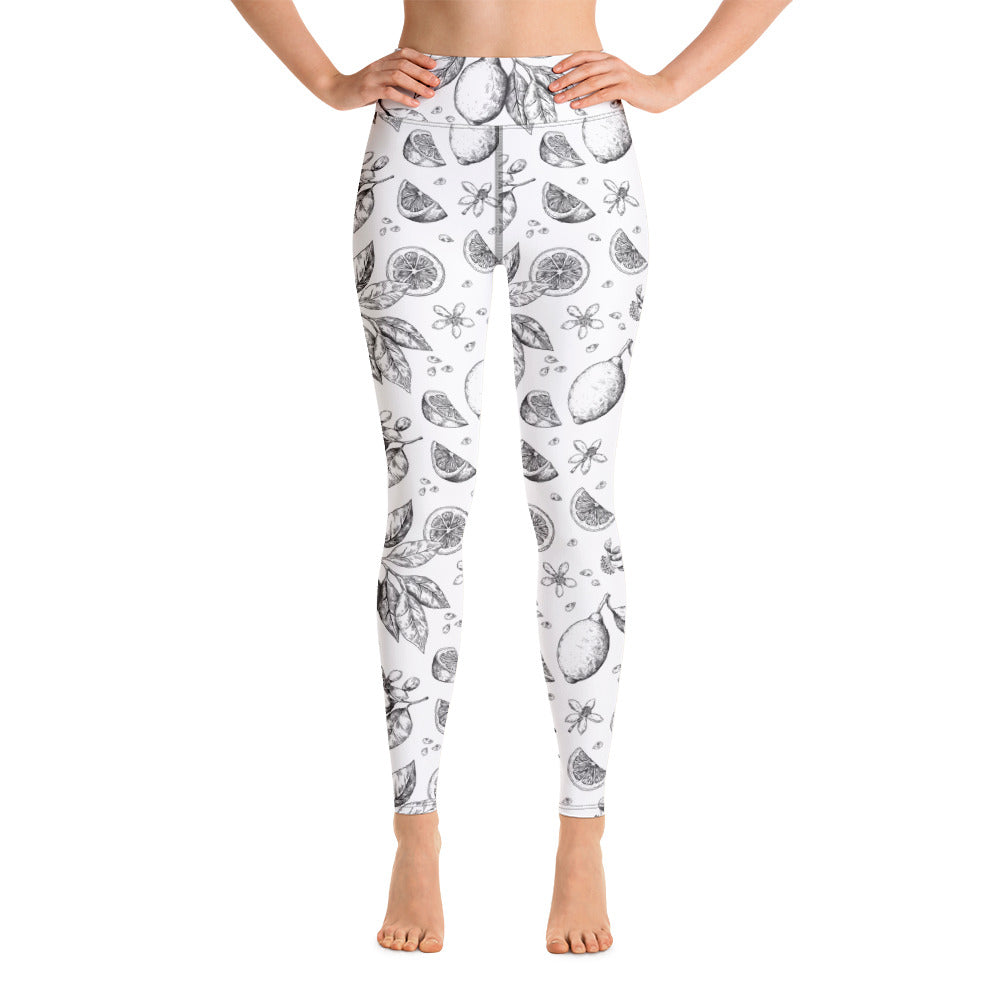 Black Citrus Yoga Leggings