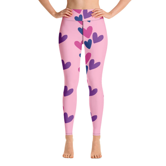 Triple Hearts Yoga Leggings