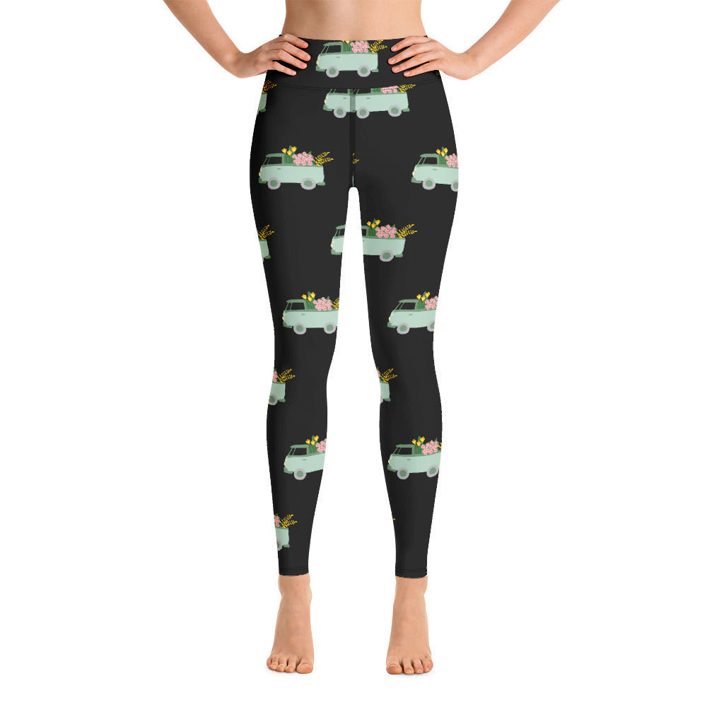 Flower Truck Yoga Leggings