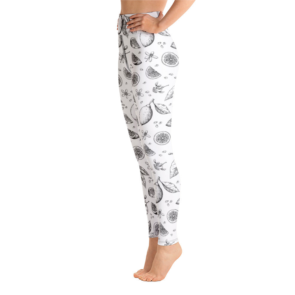 Black Citrus Yoga Leggings