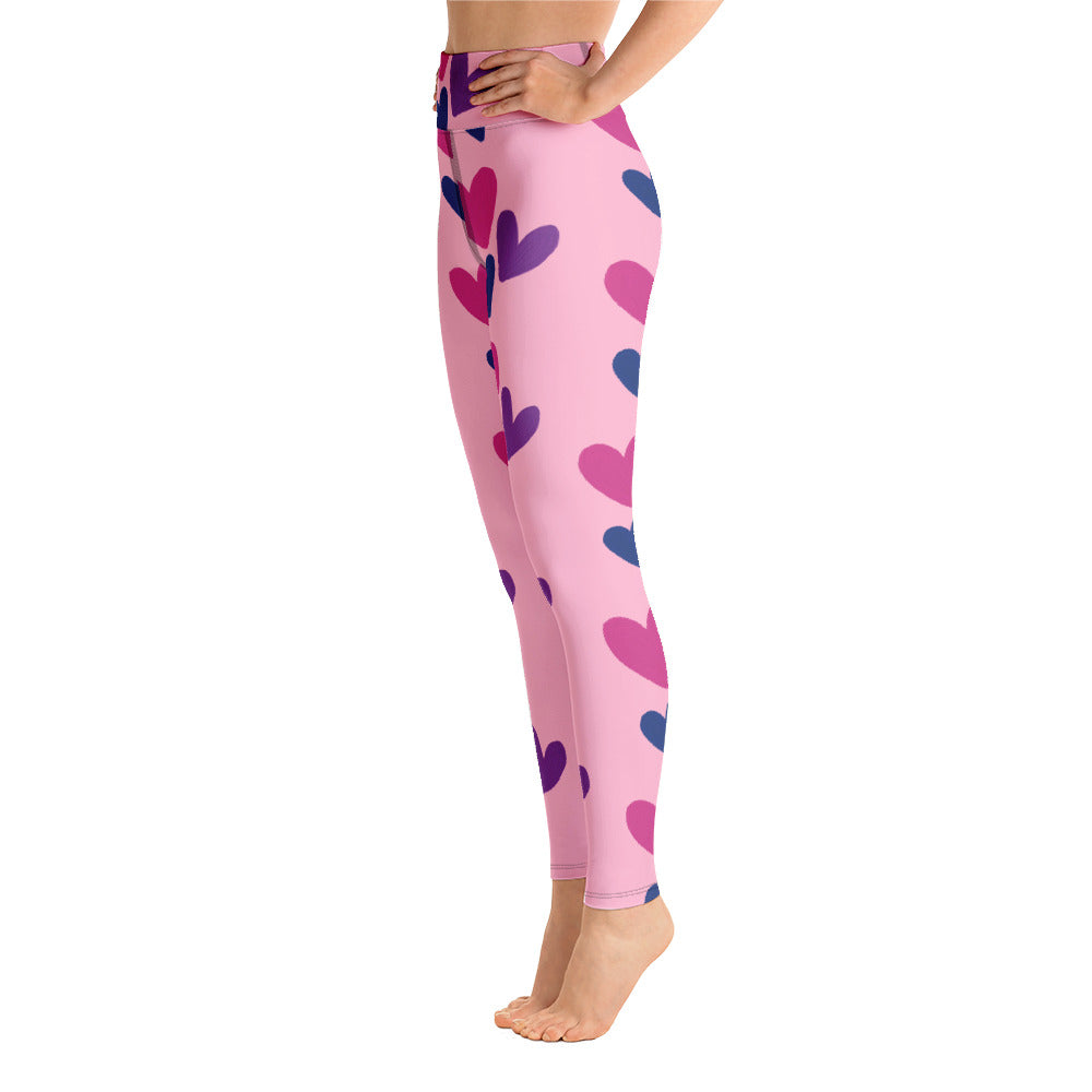 Triple Hearts Yoga Leggings
