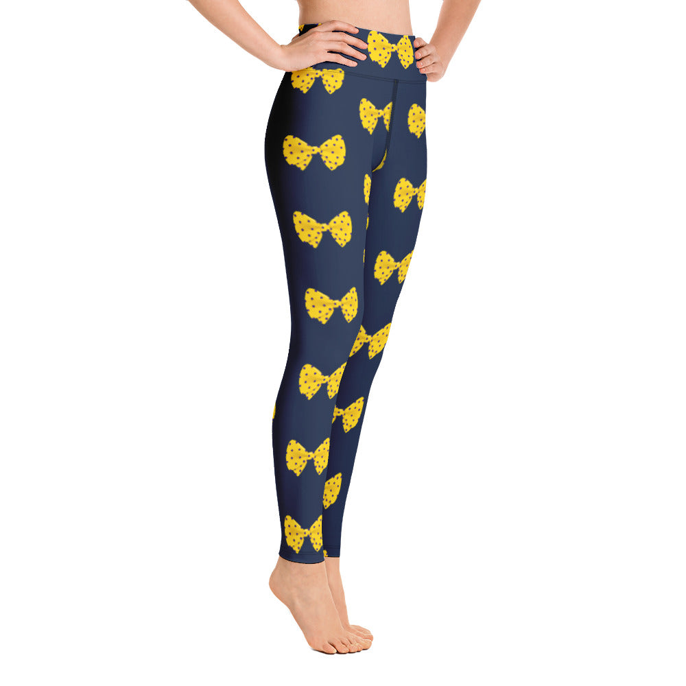 Yellow Bow Yoga Leggings