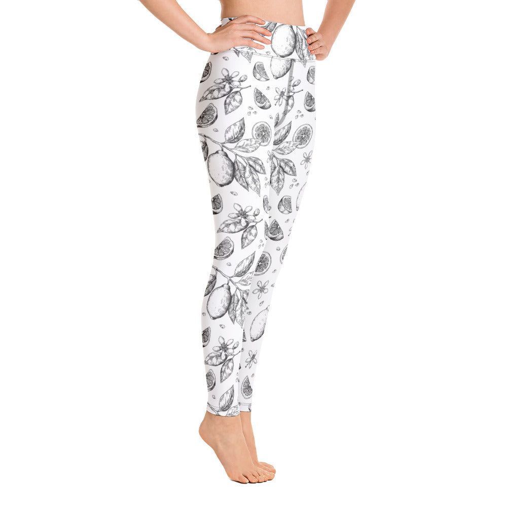 Black Citrus Yoga Leggings