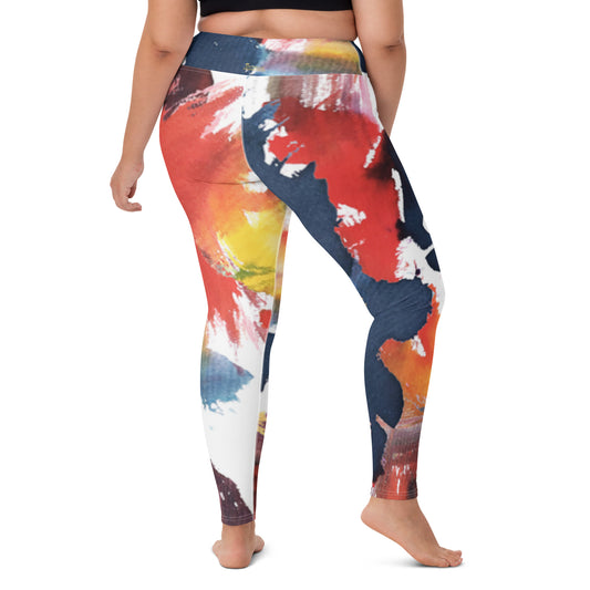 Too Much Art Yoga Leggings
