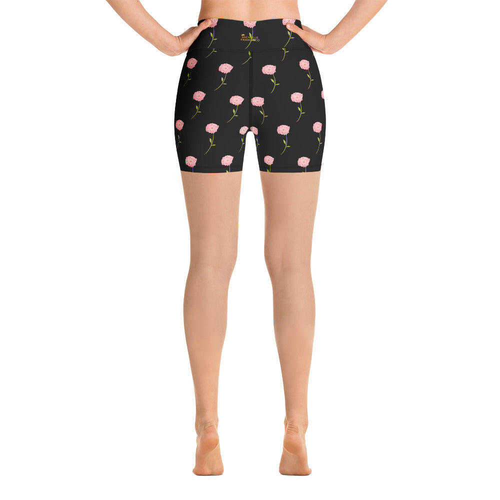 Give Me Flowers Yoga Shorts