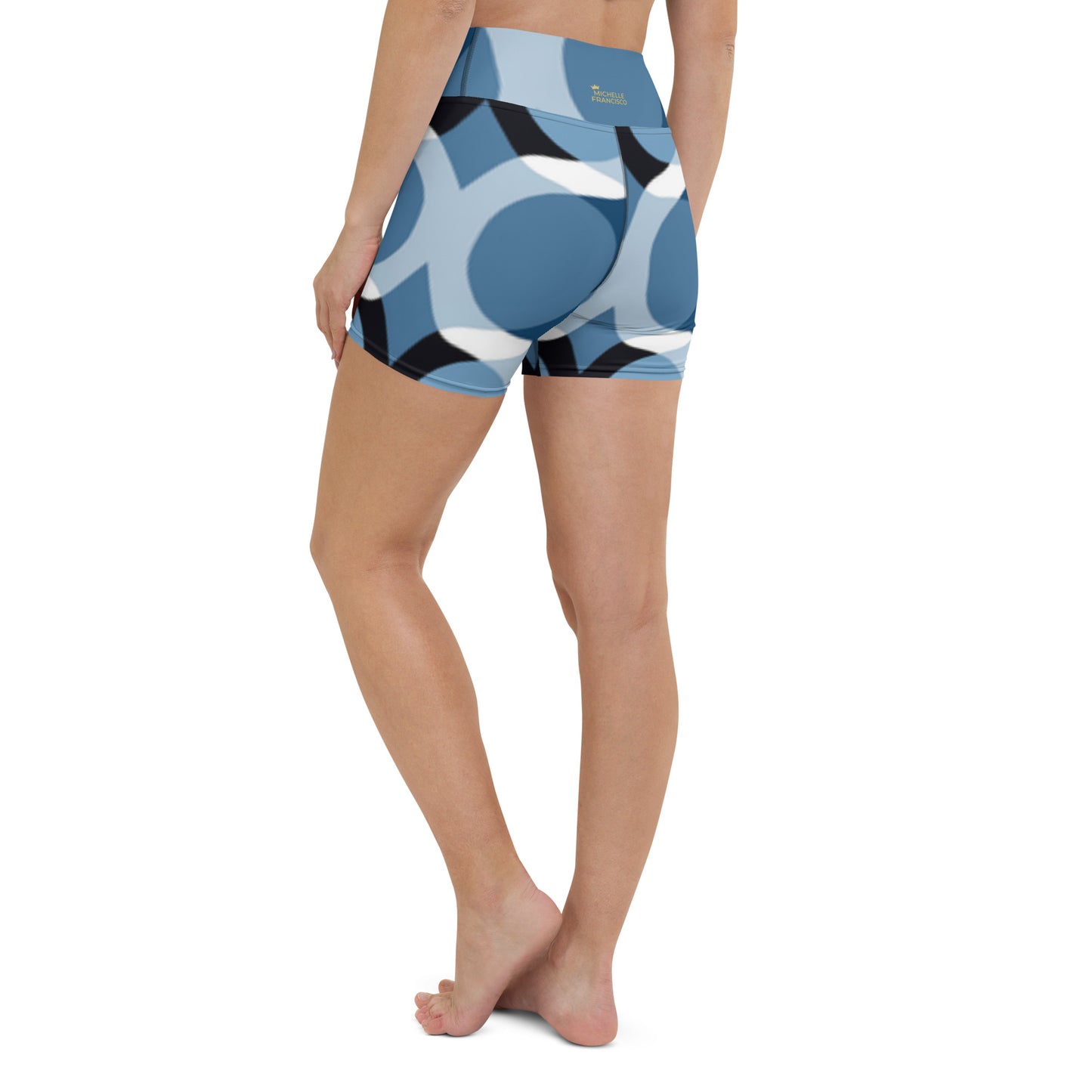 Blue Vibes Yoga Shorts
