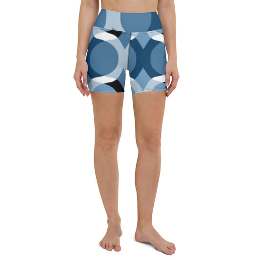 Blue Vibes Yoga Shorts