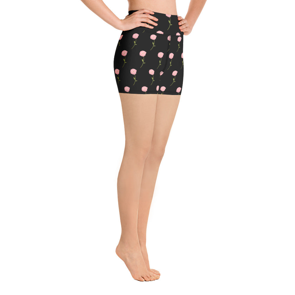 Give Me Flowers Yoga Shorts