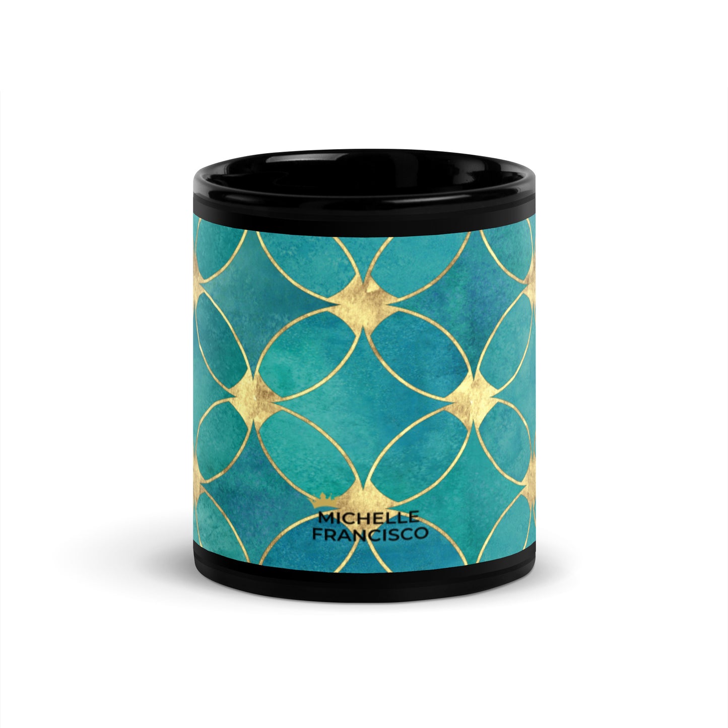 Royal Black Glossy Mug