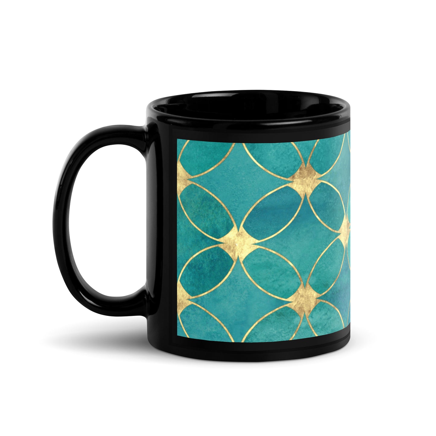 Royal Black Glossy Mug