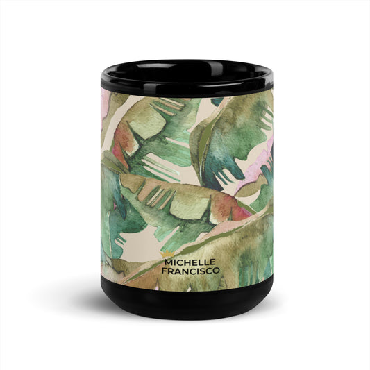 Summer Vibes Black Glossy Mug - Michelle Francisco