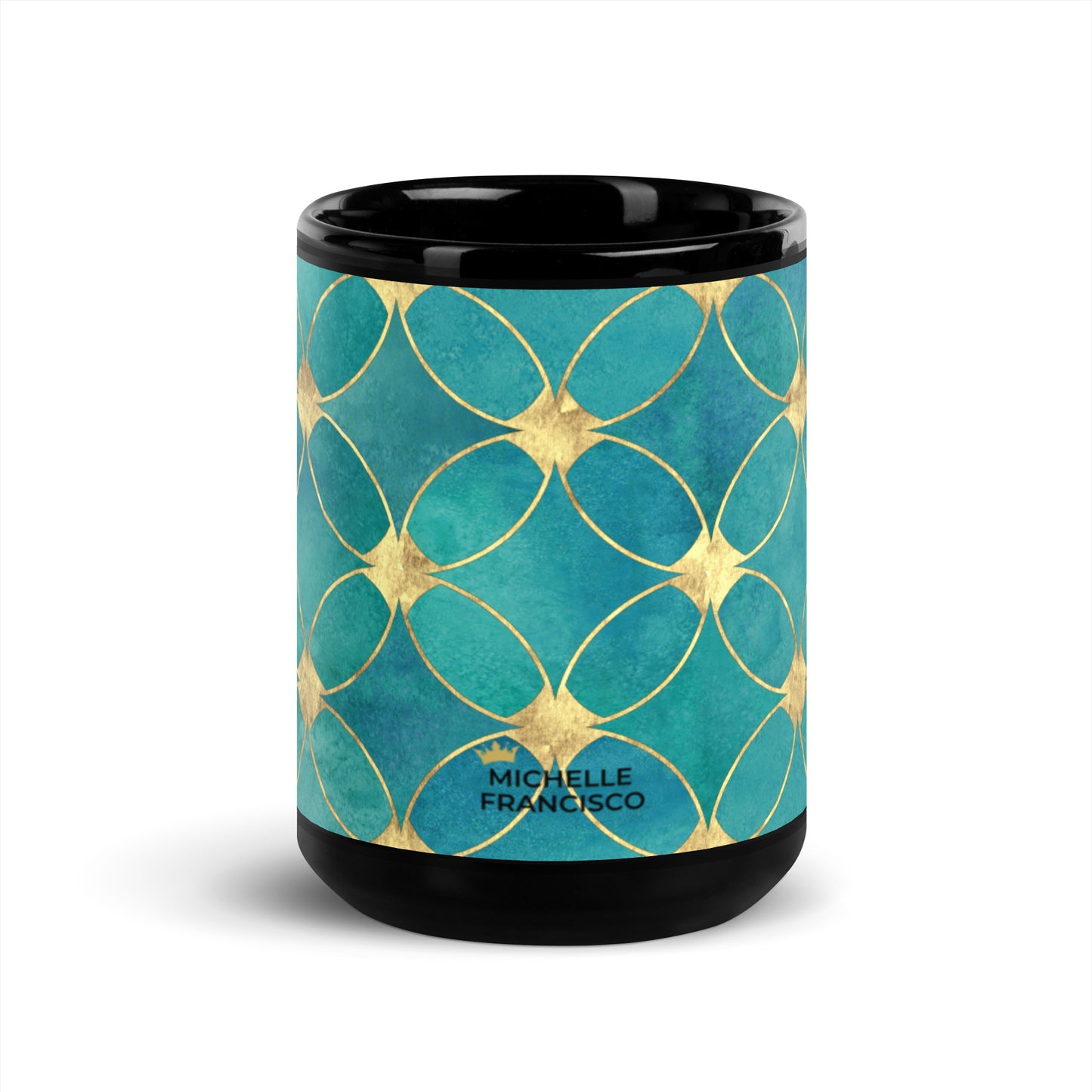 Royal Black Glossy Mug
