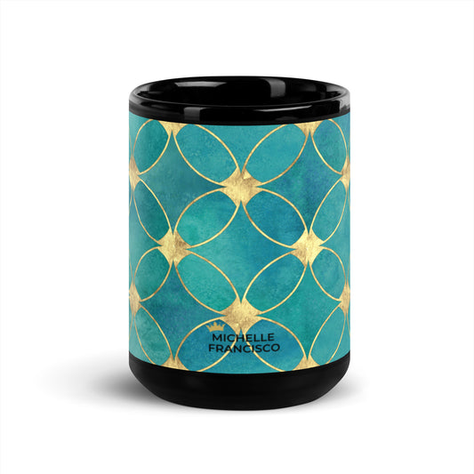 Royal Black Glossy Mug - Michelle Francisco