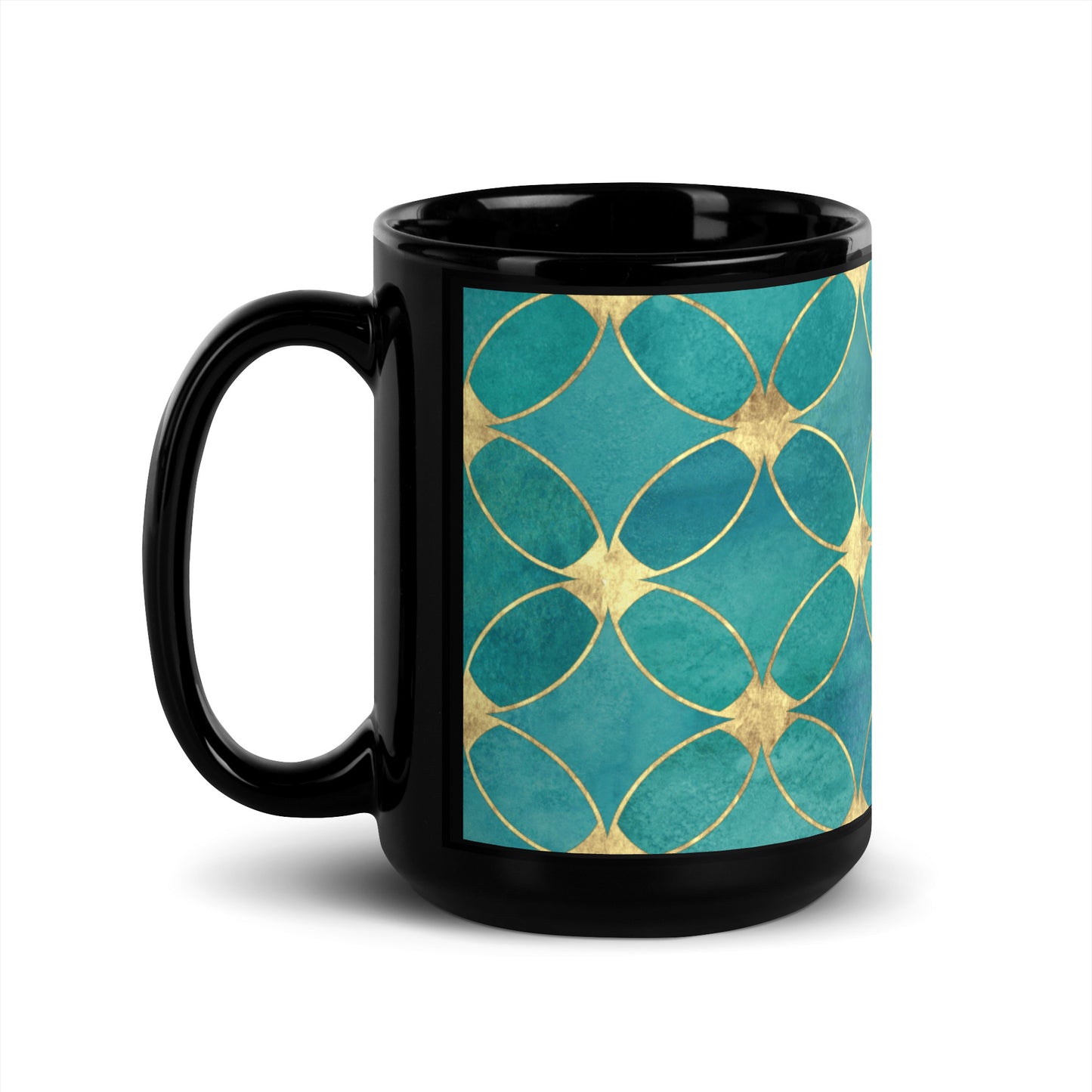 Royal Black Glossy Mug