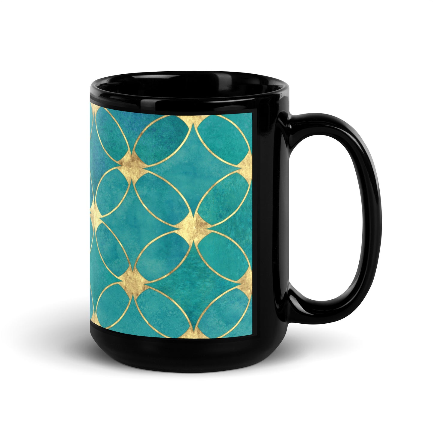 Royal Black Glossy Mug