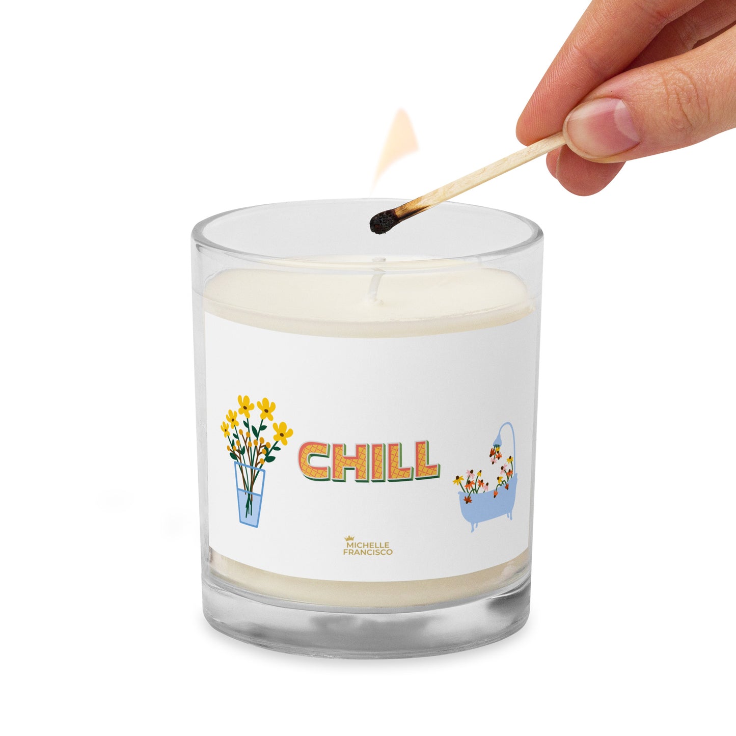 Chill Glass Jar Soy Wax Candle