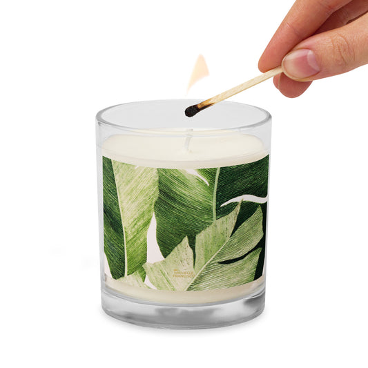 Relax Vibes Glass Jar Soy Wax Candle - Michelle Francisco